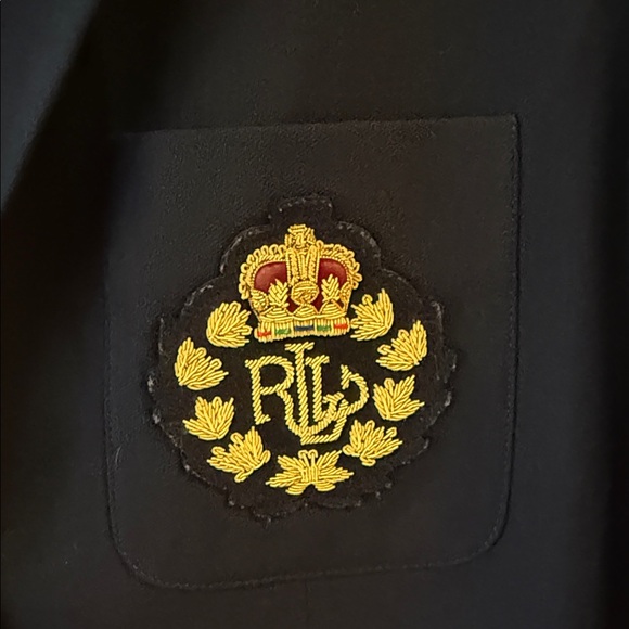 EUC Ralph Lauren navy wool blazer - Picture 2 of 4